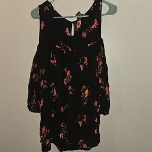 Torrid Pink Asymmetrical Blouse with Cut Out